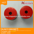 Hot sale alnico pot magnet red coated